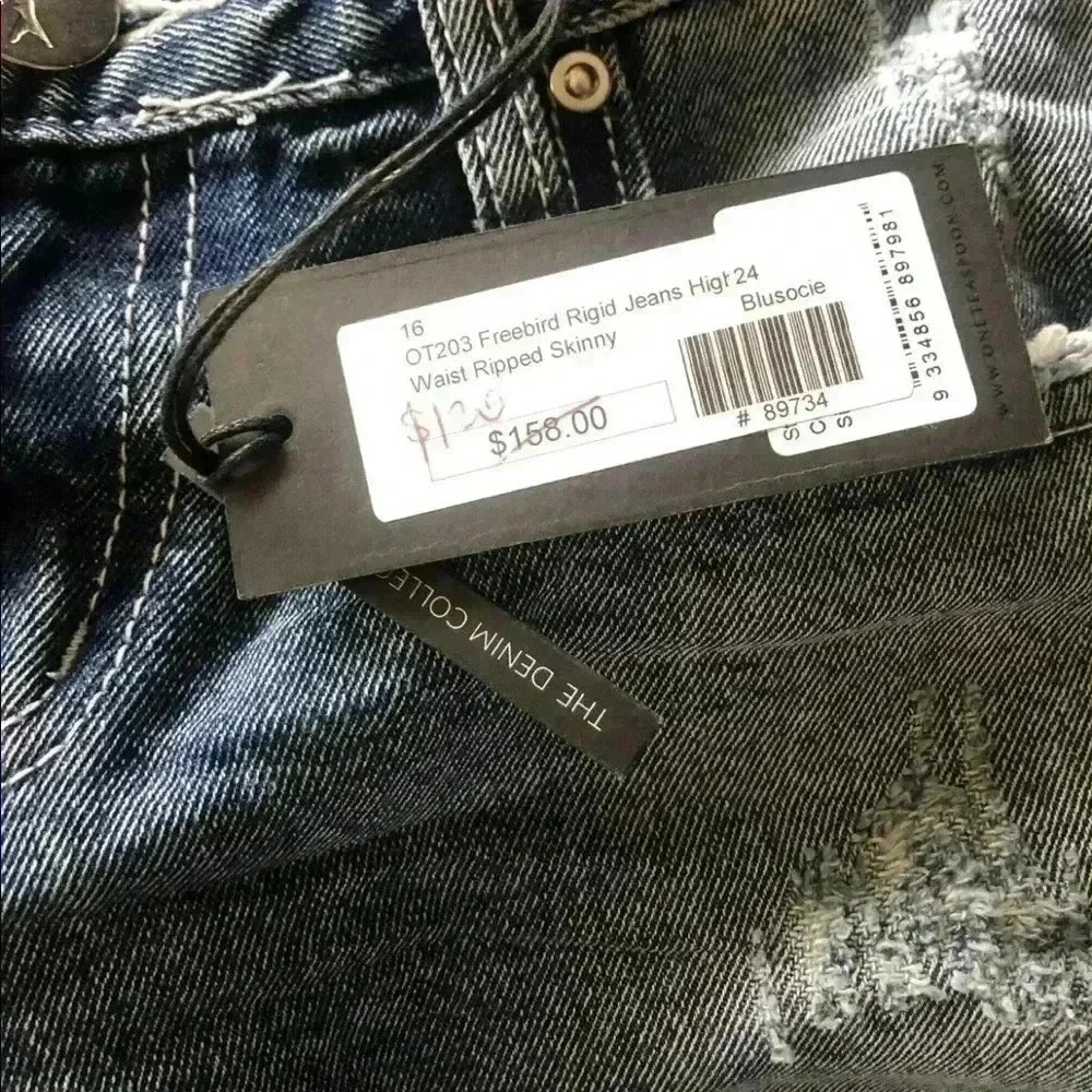One Teaspoon Freebird Pacifica Jeans Size 24 NWT. Condition is New with tags - Picture 7 of 11